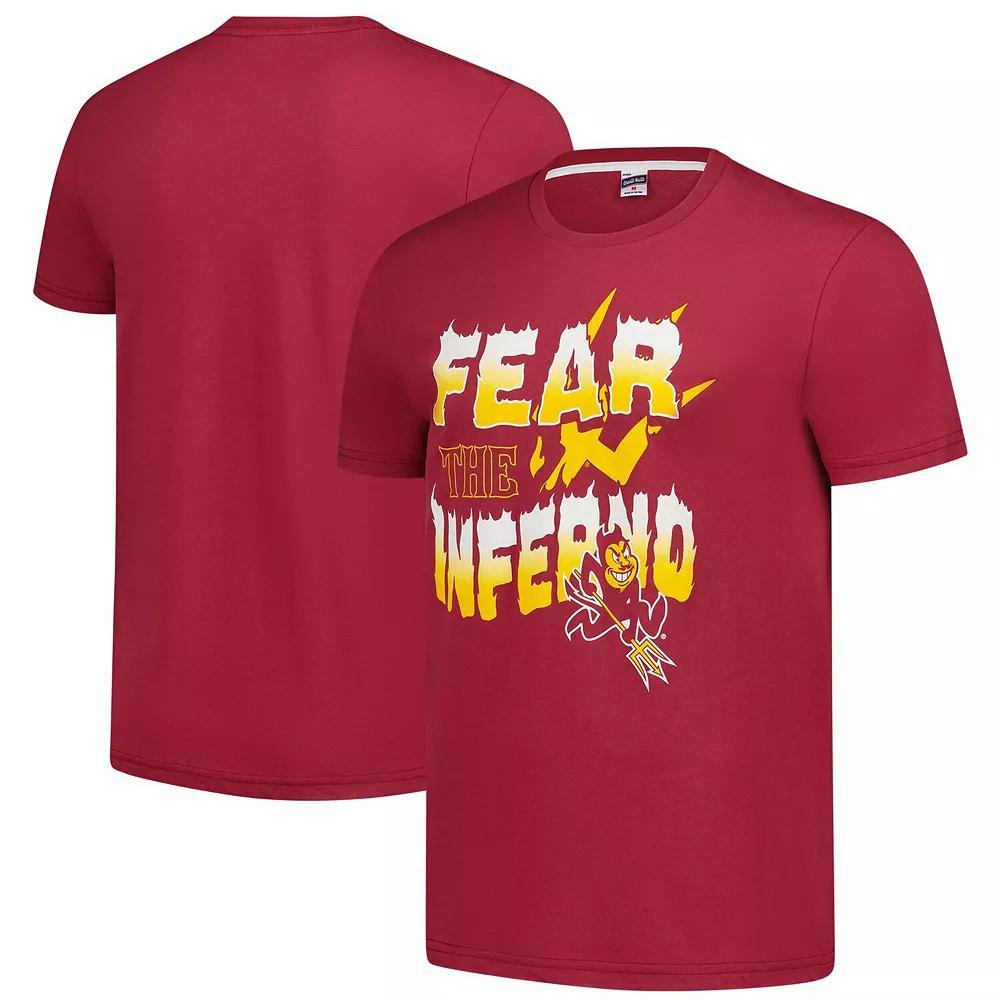 Men's Charlie Hustle Maroon Arizona State Sun Devils Fear The Inferno T-Shirt, Size: Small, Red Product Image