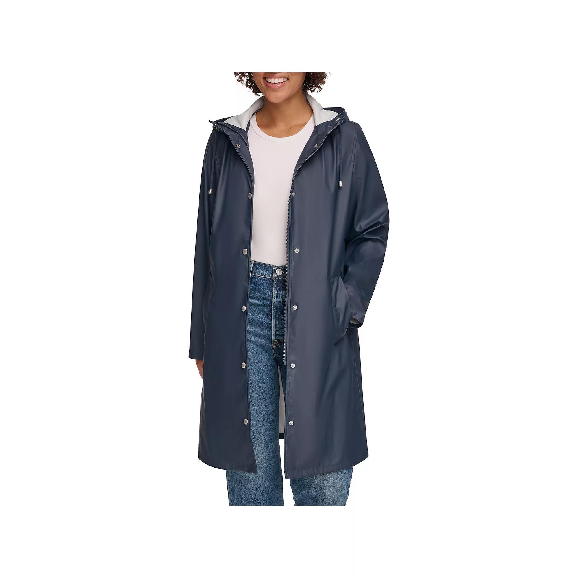 Plus Size Levi's® Rubberized Rain Jacket, Women's, Size: 1XL, Blue Product Image