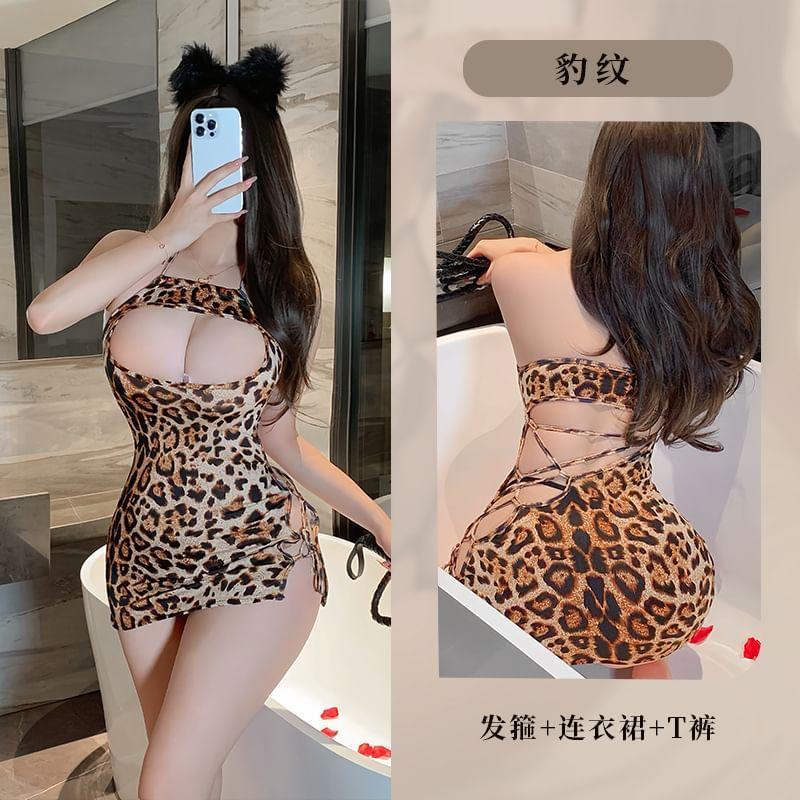 Spaghetti Strap Chemise Set Product Image