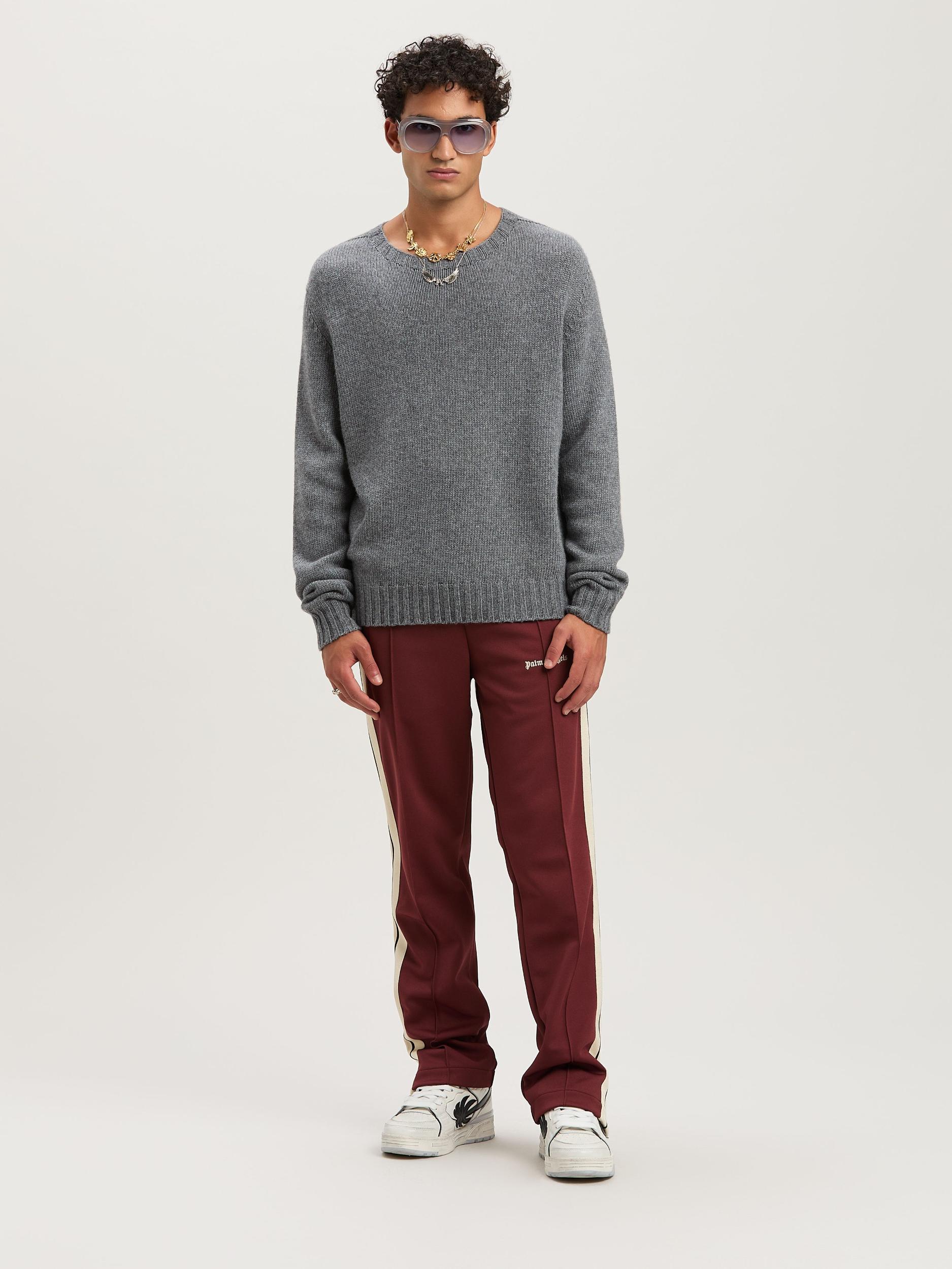 CURVED LOGO SWEATER GREY MELANGE - OFF W Product Image