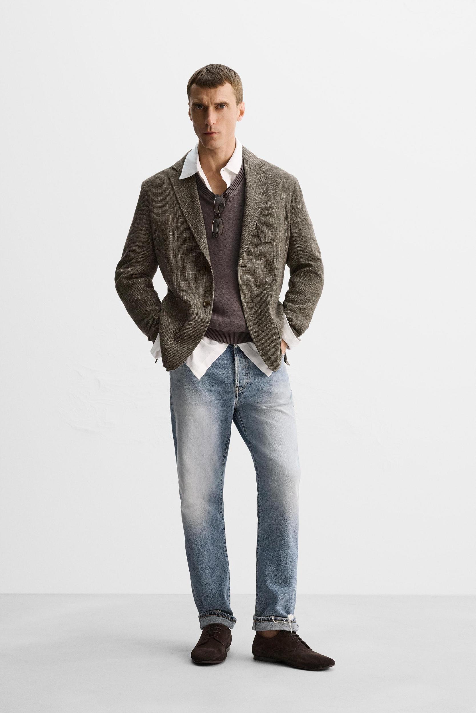 RELAXED FIT VISCOSE - COTTON LIMITED EDITION BLAZER Product Image