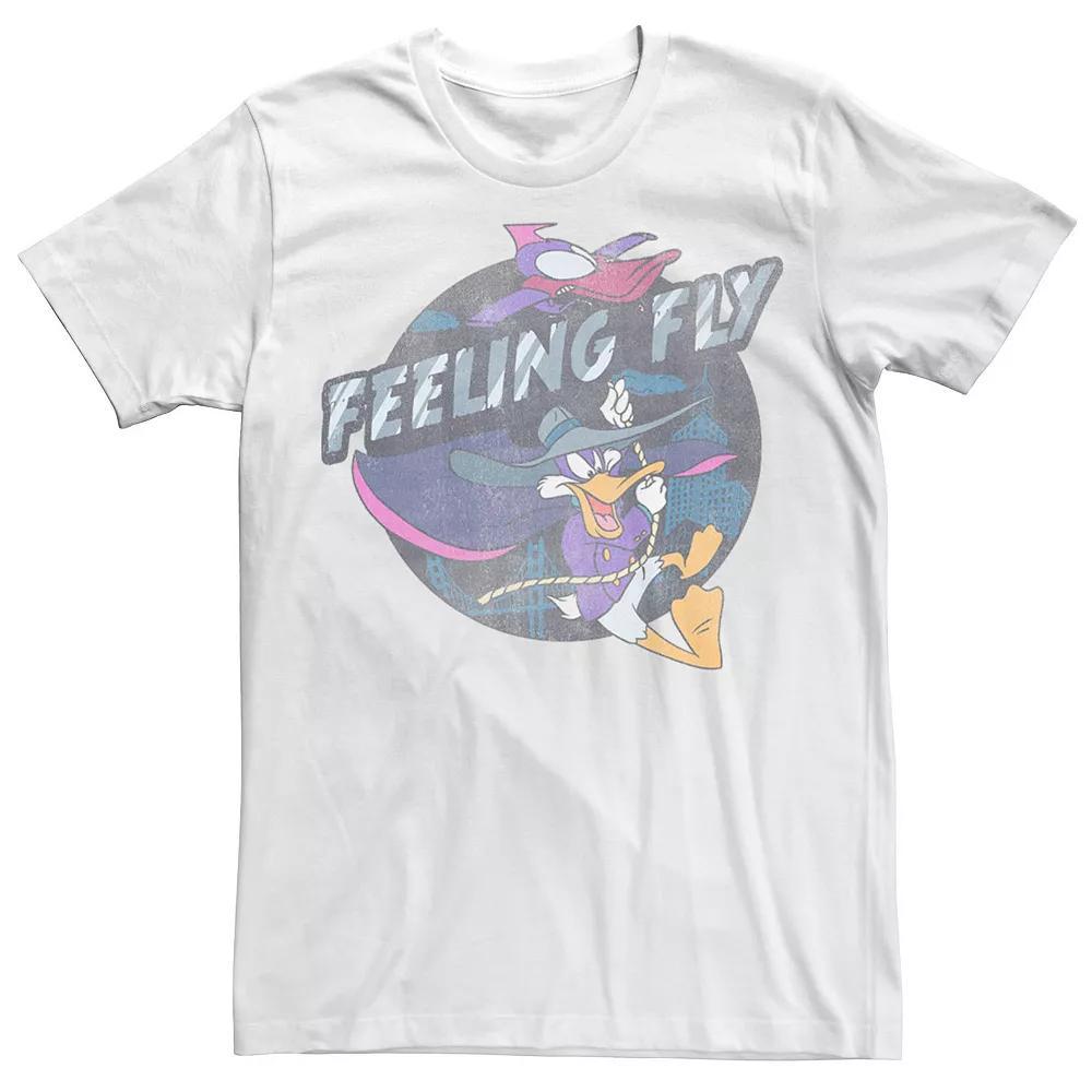 Disney's Darkwing Duck Men's Feeling Fly Portrait Tee, Size: Large, White Product Image