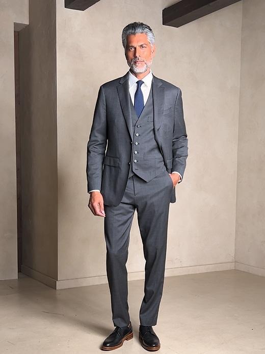 Signature Italian Nailhead Suit Pant Product Image