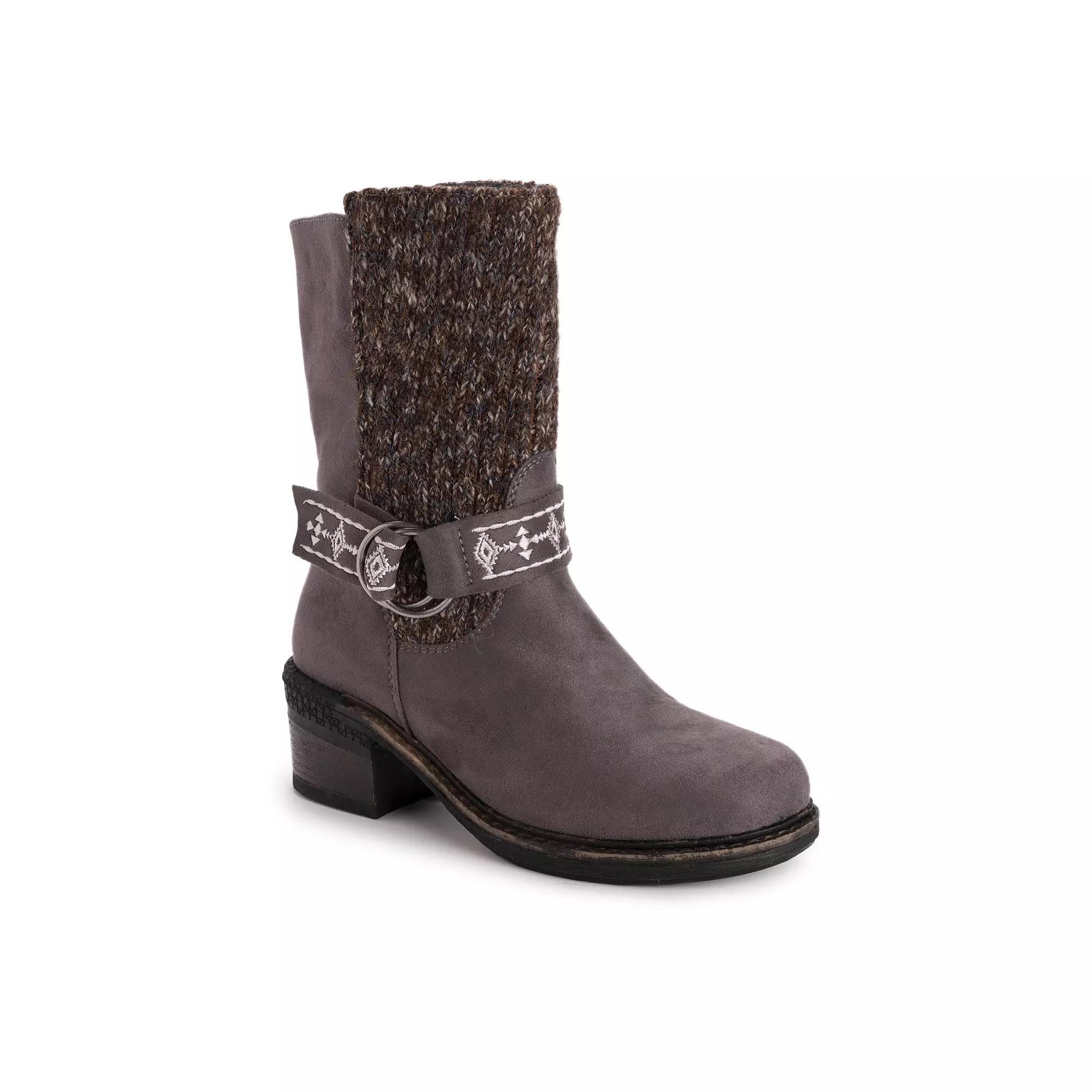 MUK LUKS Arya Alice Women's Ankle Boots, Size: 6.5, Gray Product Image
