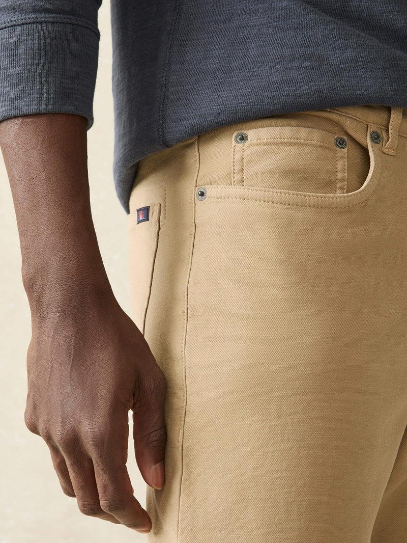 Stretch Terry 5-Pocket Athletic Fit - Desert Khaki Product Image