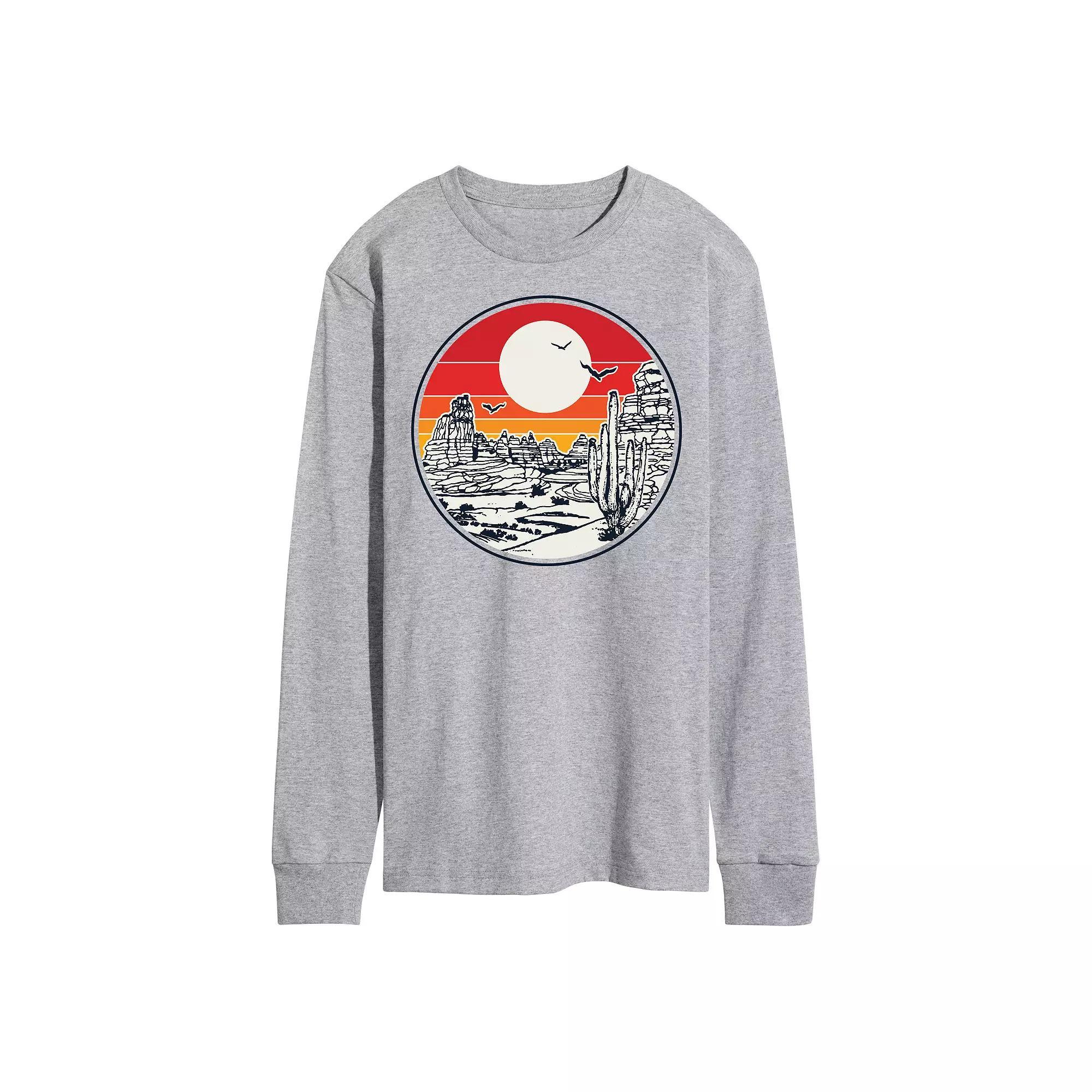Mens Desert Canyon Long Sleeve Tee Product Image