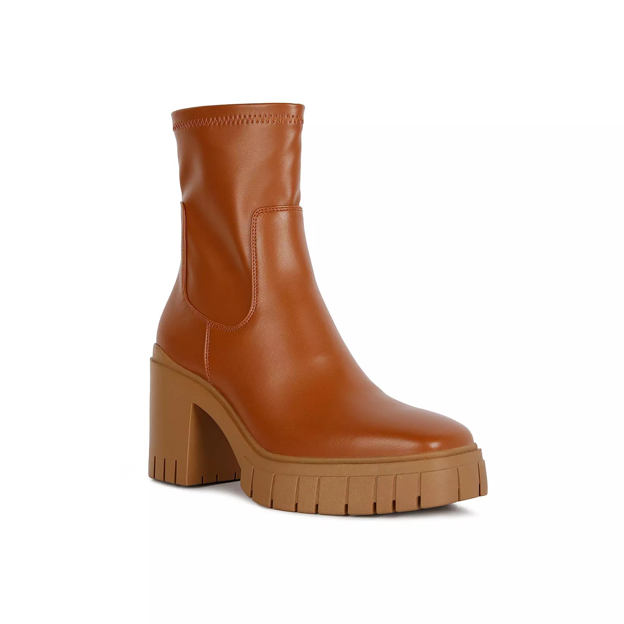 London Rag Kokum Women's Block Heel Ankle Boots, Size: 7 Product Image