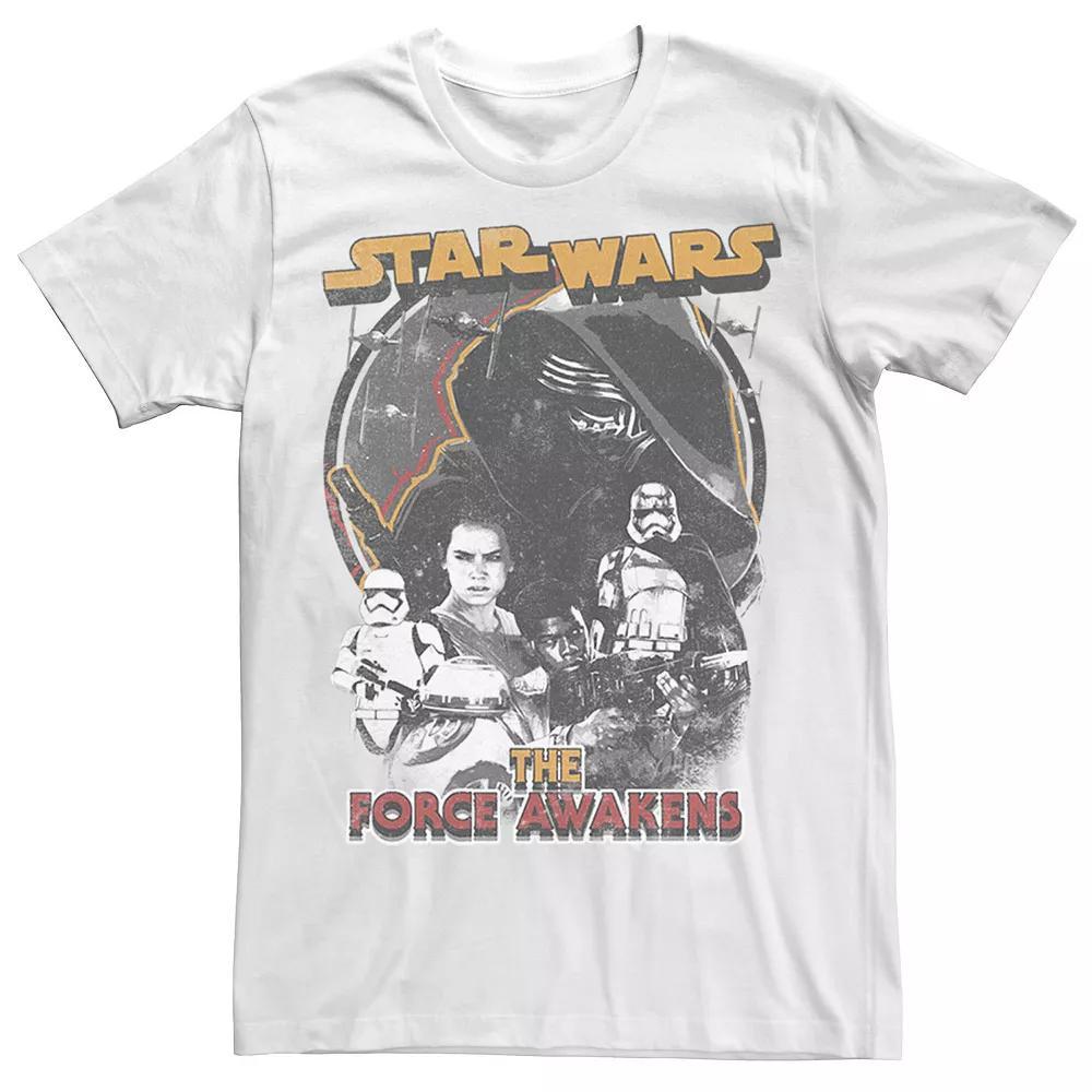 Men's Star Wars: The Force Awakens Group Poster Tee, Size: Medium, White Product Image
