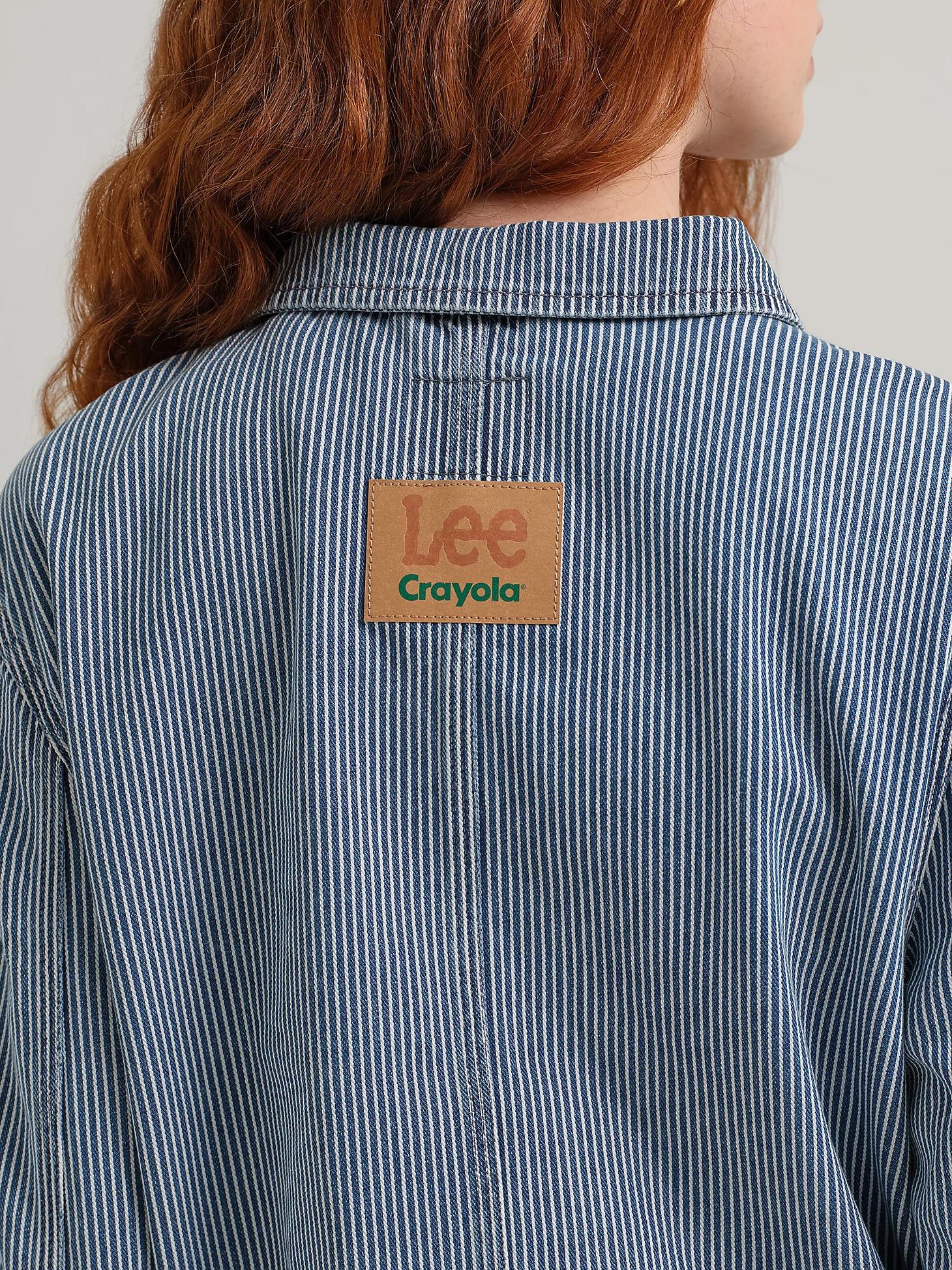 Women's Lee® x Crayola® Railroad Stripe Crop Chore Jacket | Women's Jackets & Outerwear | Lee® Product Image