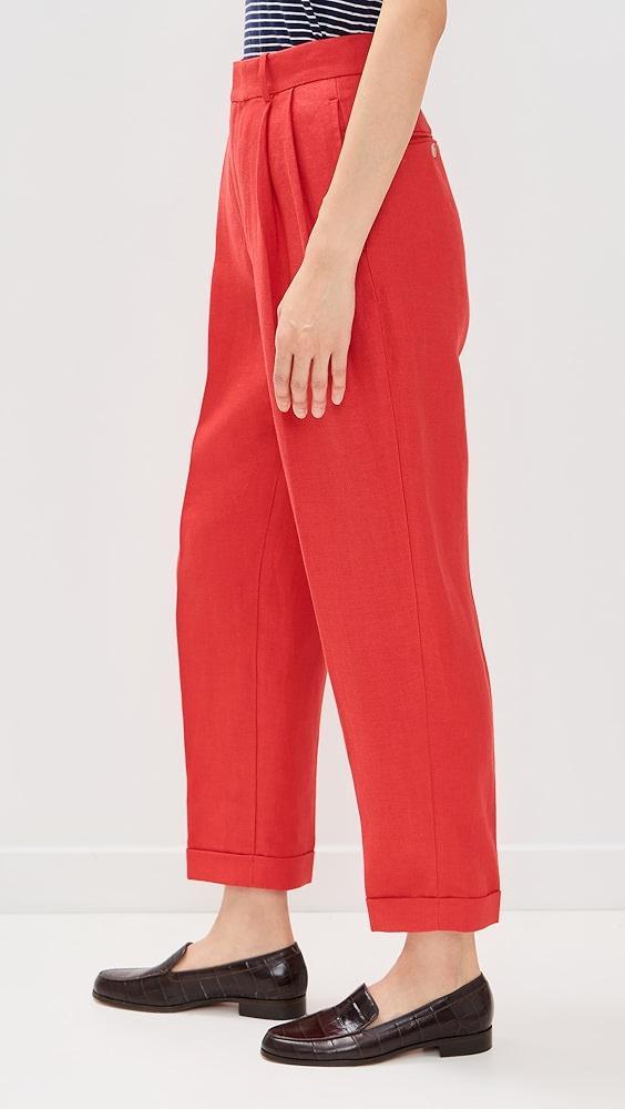 Polo Ralph Lauren Linen Twill Cropped Trousers | Shopbop Product Image
