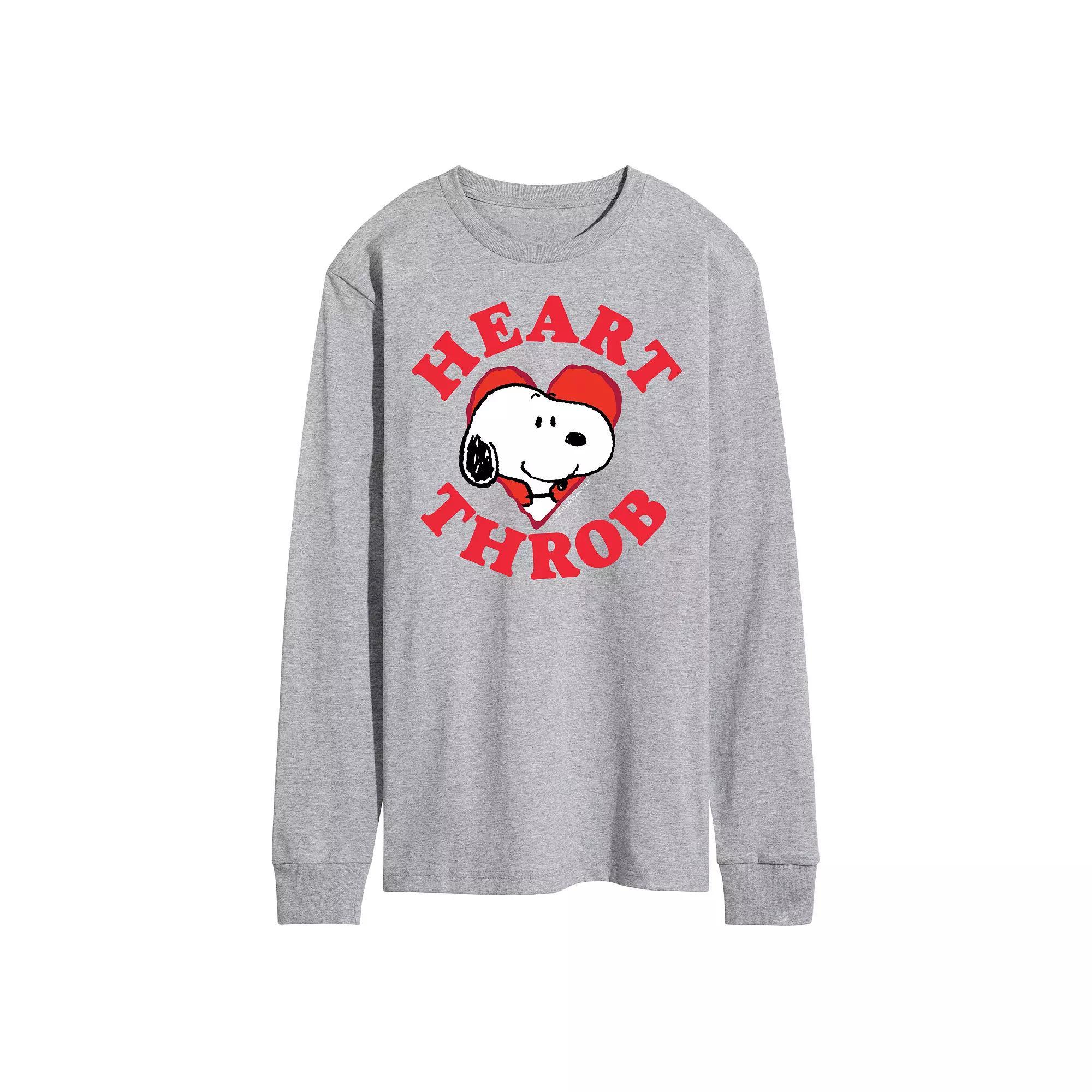 Mens Peanuts Heartthrob Long Sleeve Tee Product Image