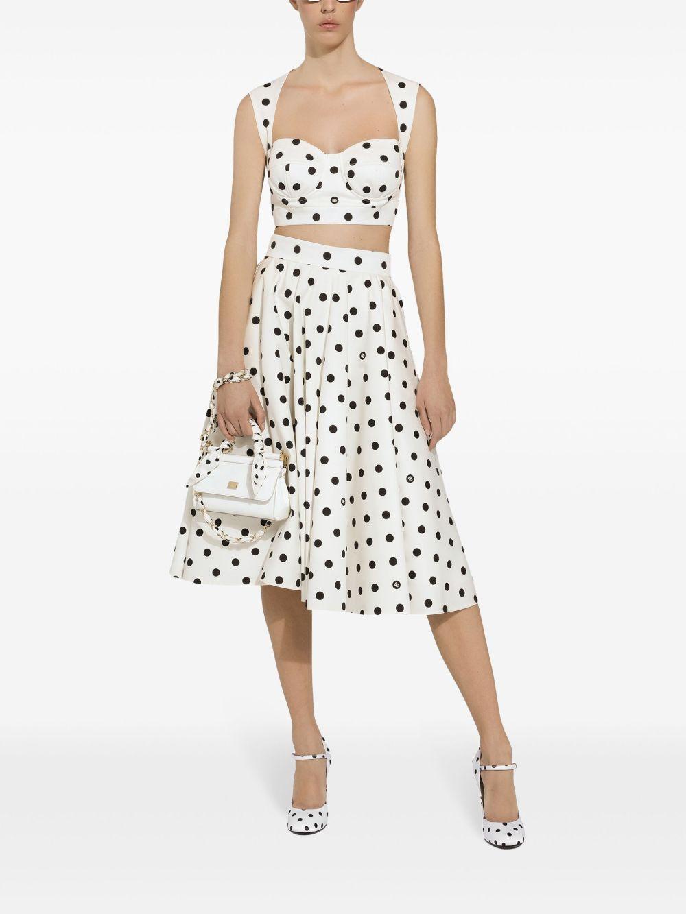 polka-dot corset top Product Image