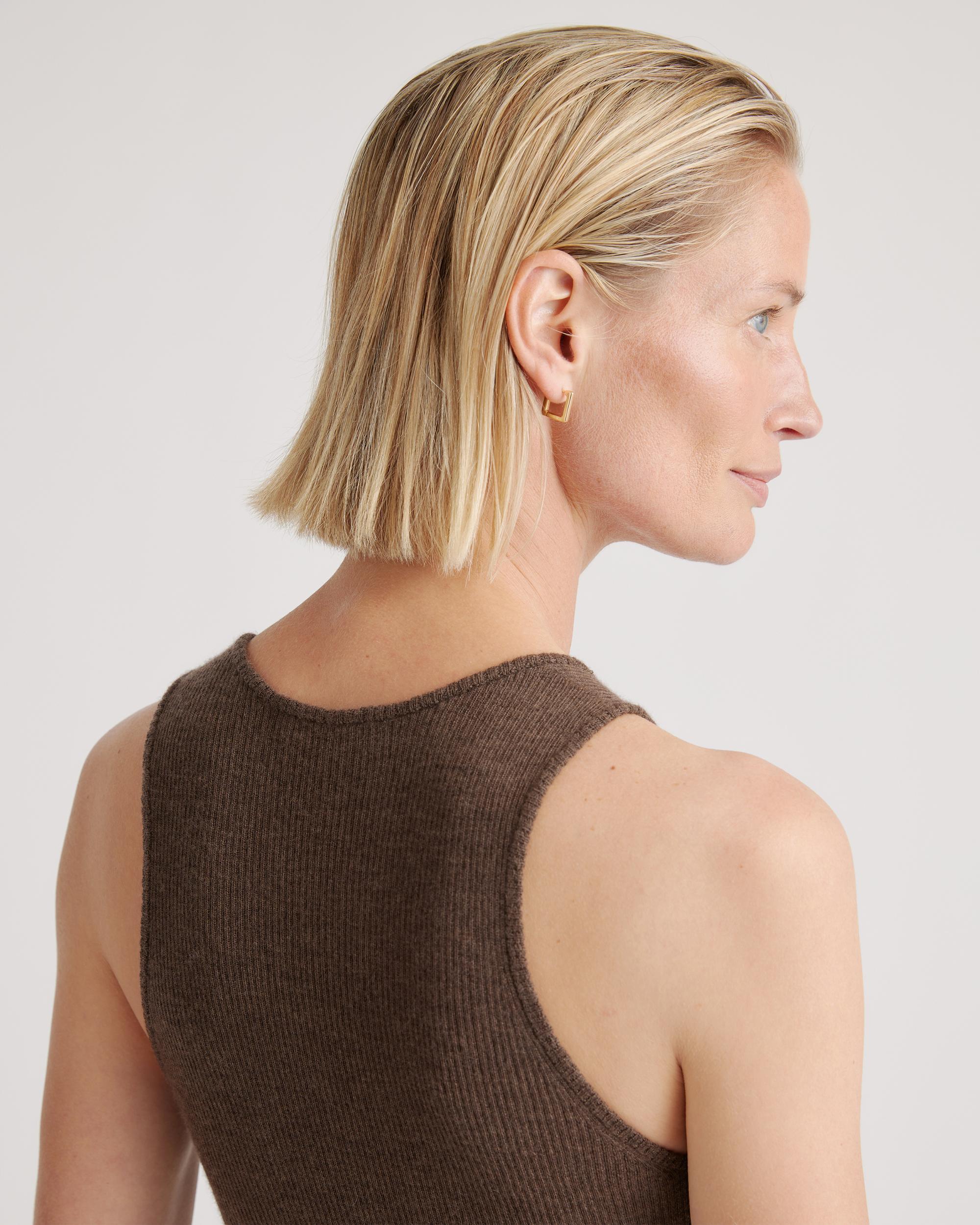Quince | Women's Featherweight Cashmere Ribbed Tank Top Product Image