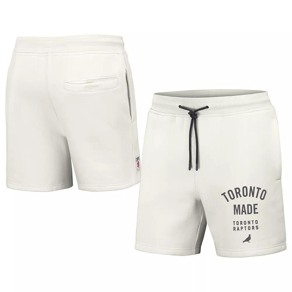 Men's NBA x Staple Cream Toronto Raptors Heavyweight Fleece Shorts, Size: Medium, Rpt Beige Product Image