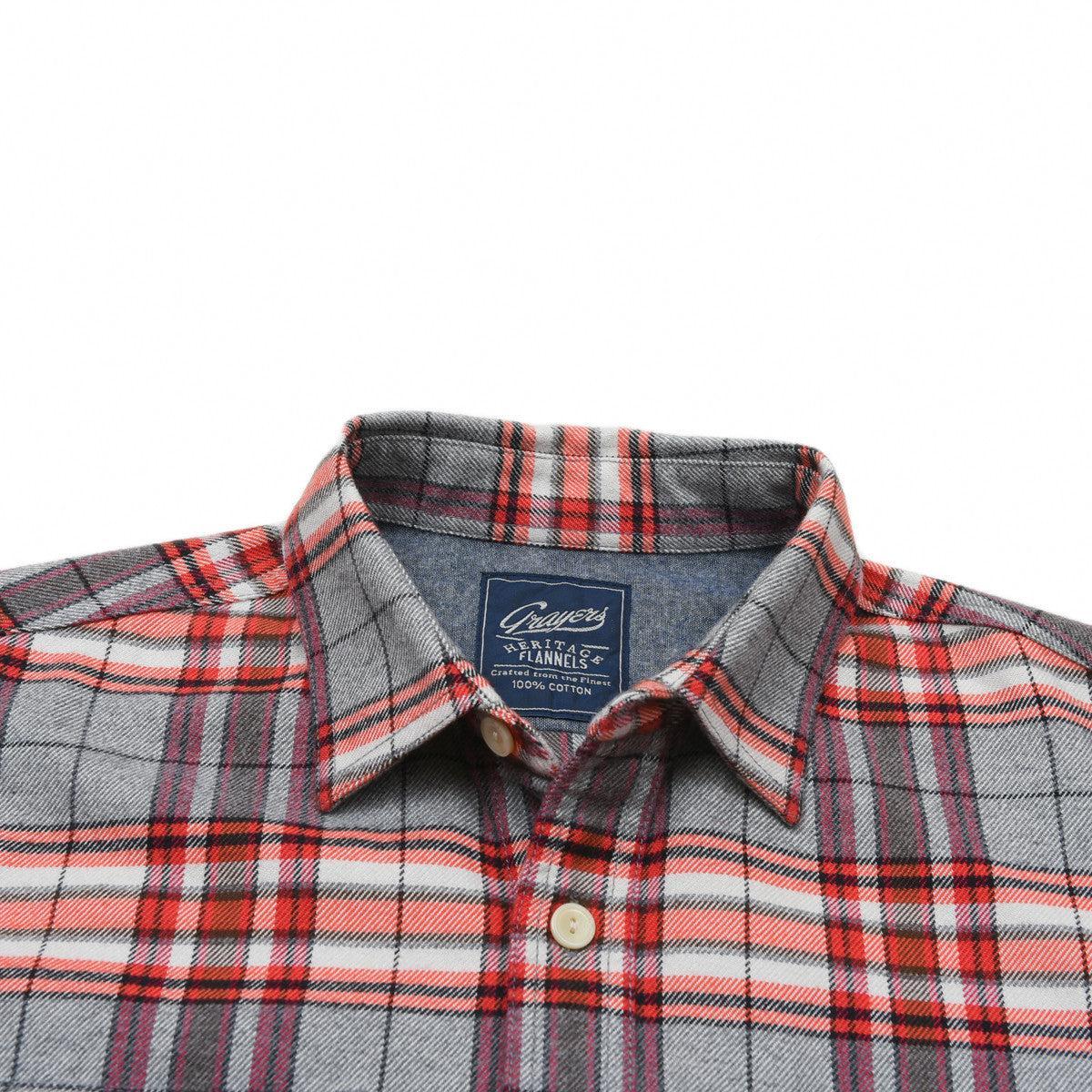 Herndon Heritage Flannel - Gray Orange Cream (Final Sale)* Product Image