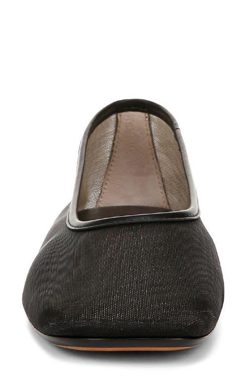 Womens Leather Square-Toe Ballet Flats Product Image