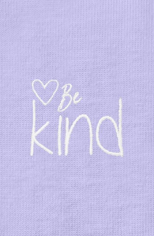Dalix Be Kind Womens Relaxed Tee in Dark Lavender at Nordstrom, Size Xx-Large Product Image