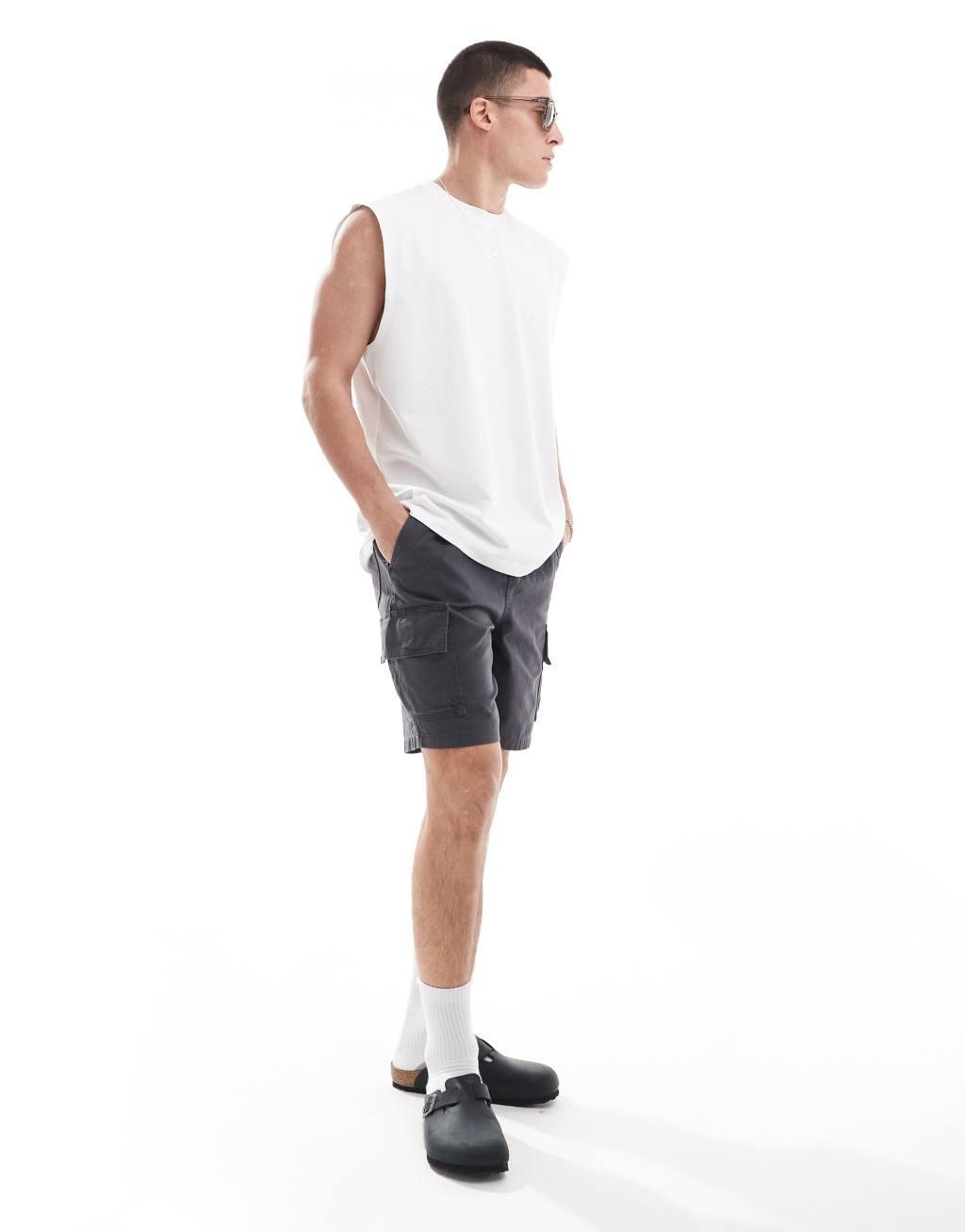 ASOS DESIGN heavyweight oversized tank in white Product Image