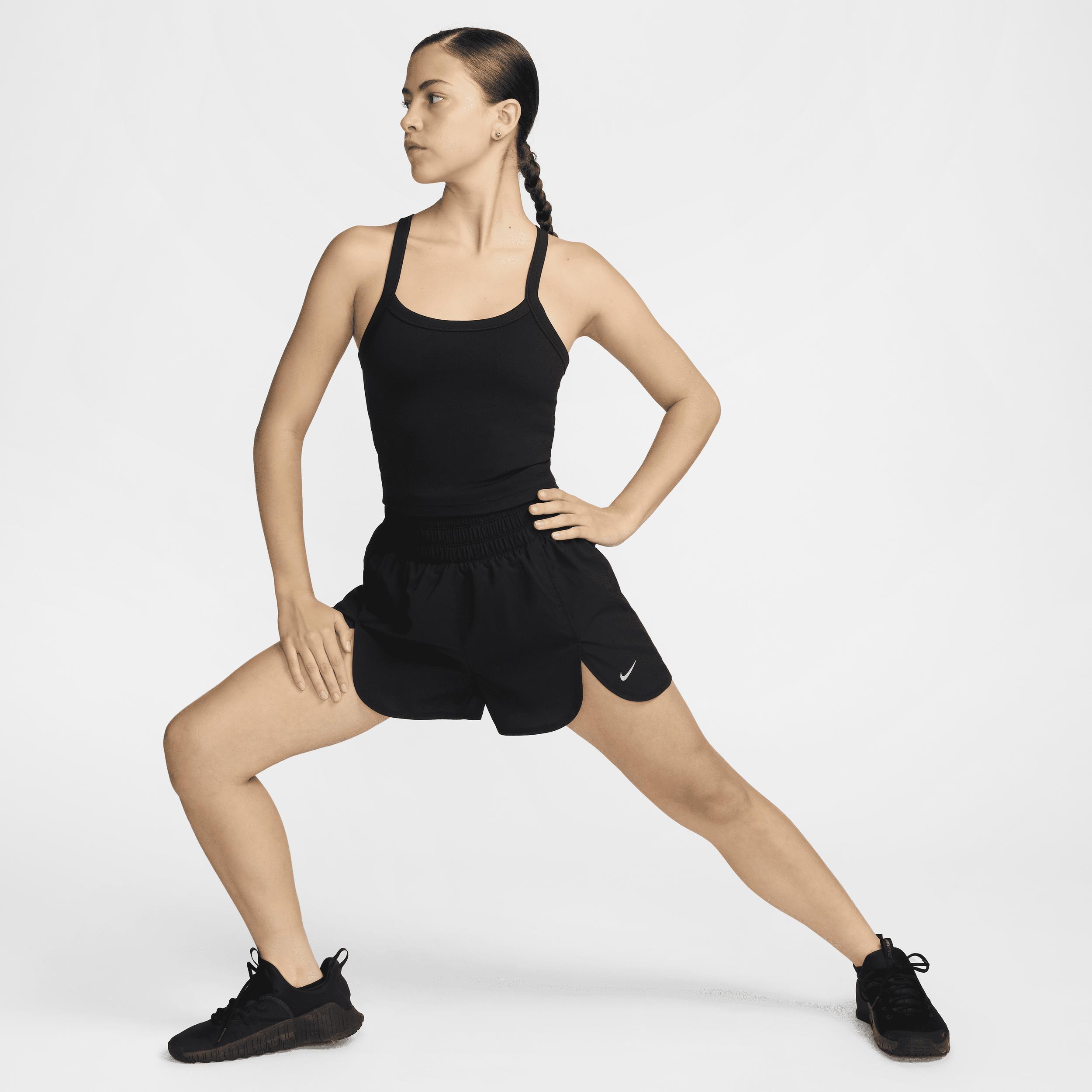 Nike Womens One Fitted Dri-FIT Strappy Cropped Tank Top Product Image