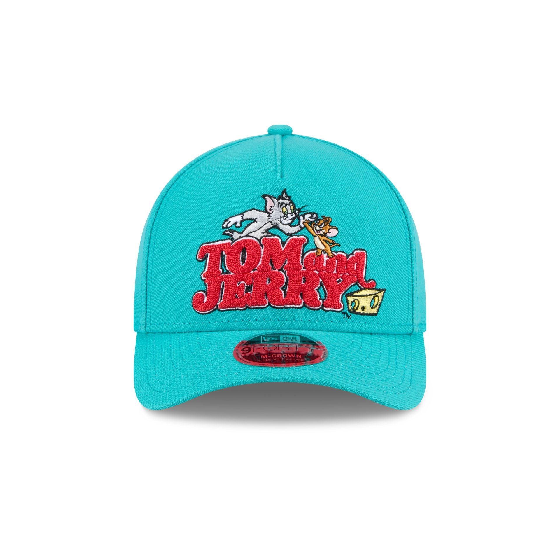 Tom and Jerry 85th Anniversary Teal 9FORTY M-Crown A-Frame Snapback Hat Male Product Image