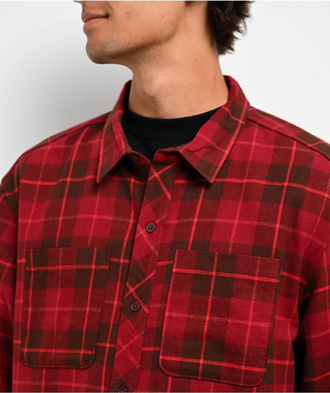 Broken Promises 5150 Red Flannel Button Up Shirt Product Image