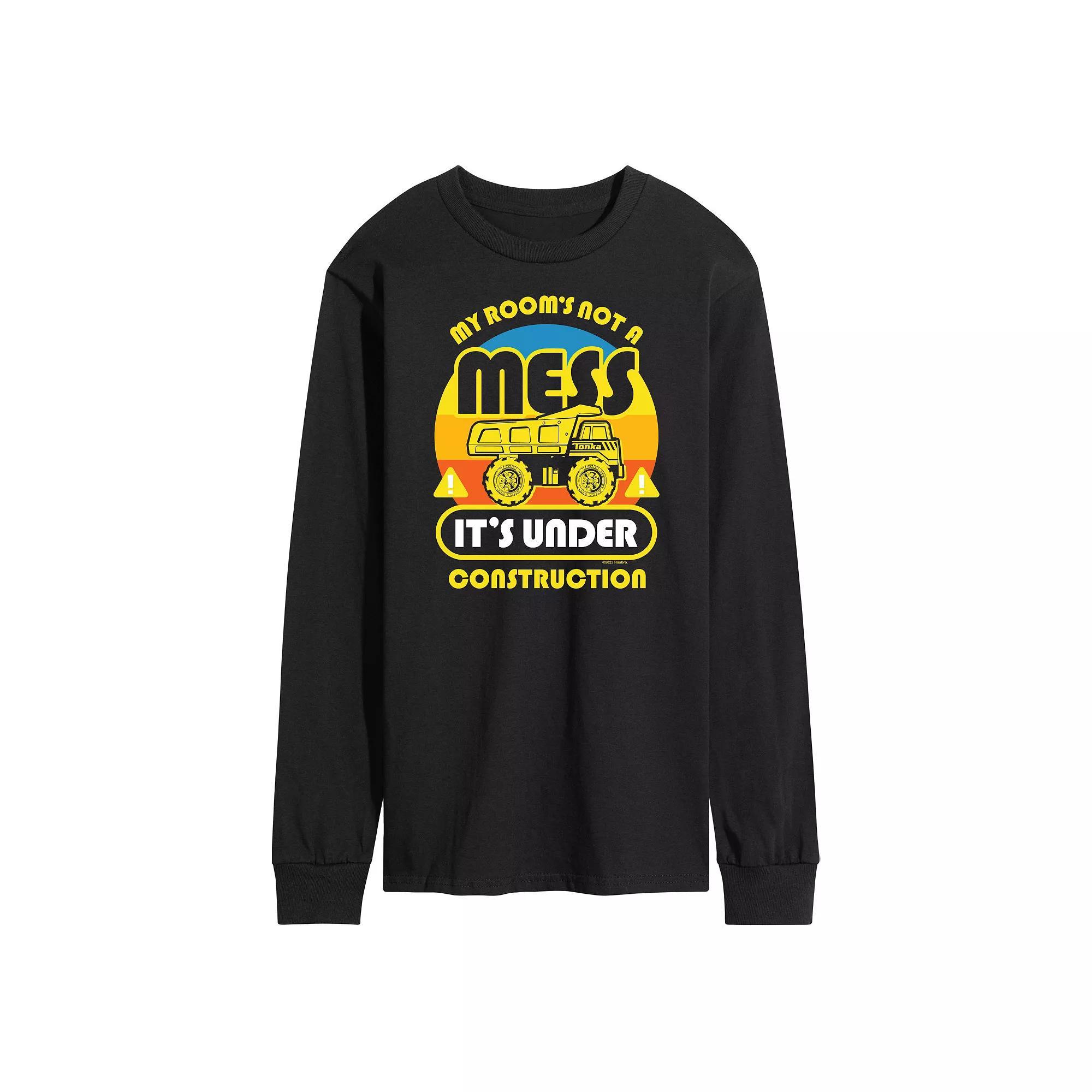 Mens Tonka Under Construction Long Sleeve Graphic Tee Product Image