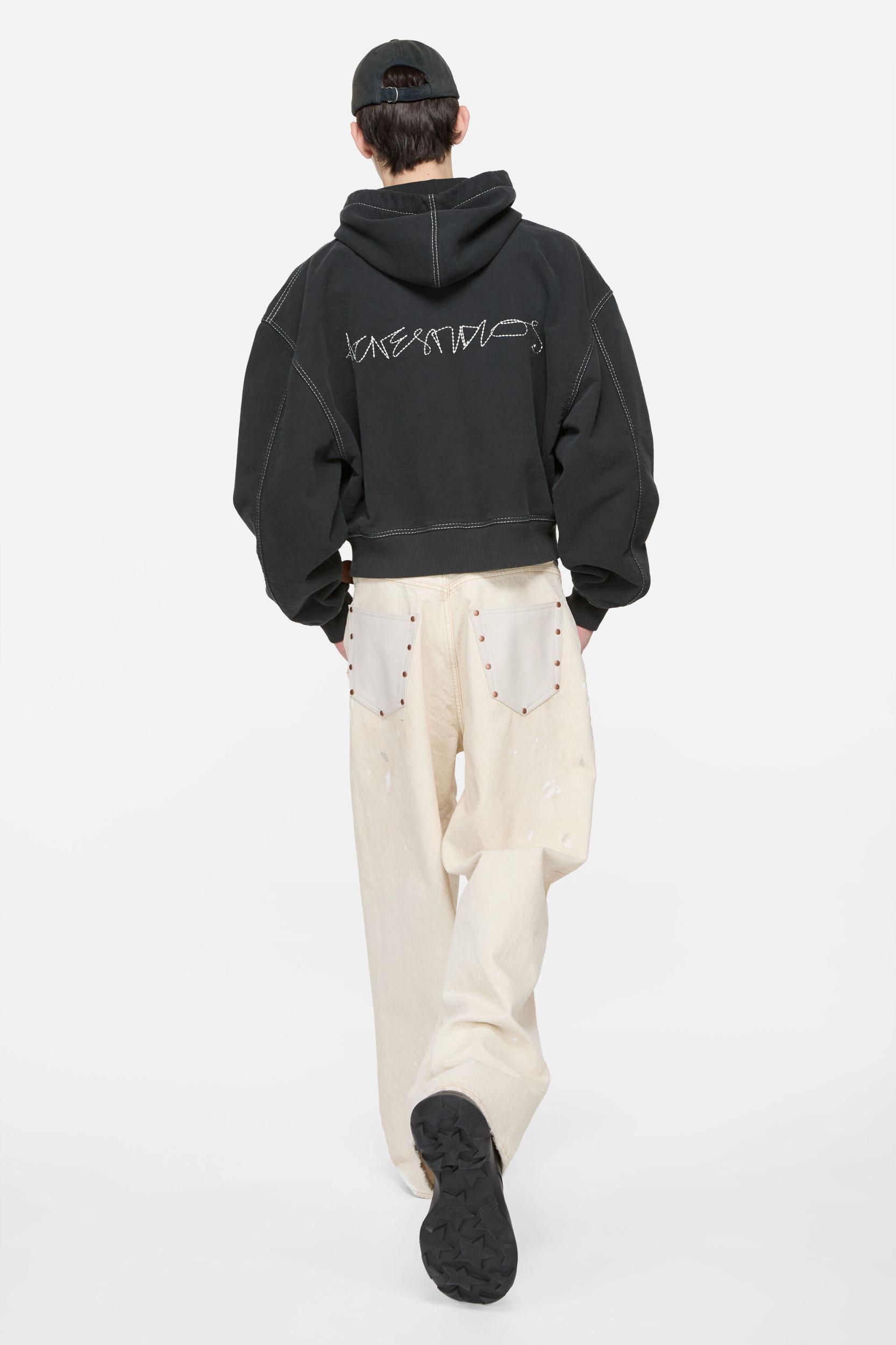 Hooded zip-up sweater Product Image