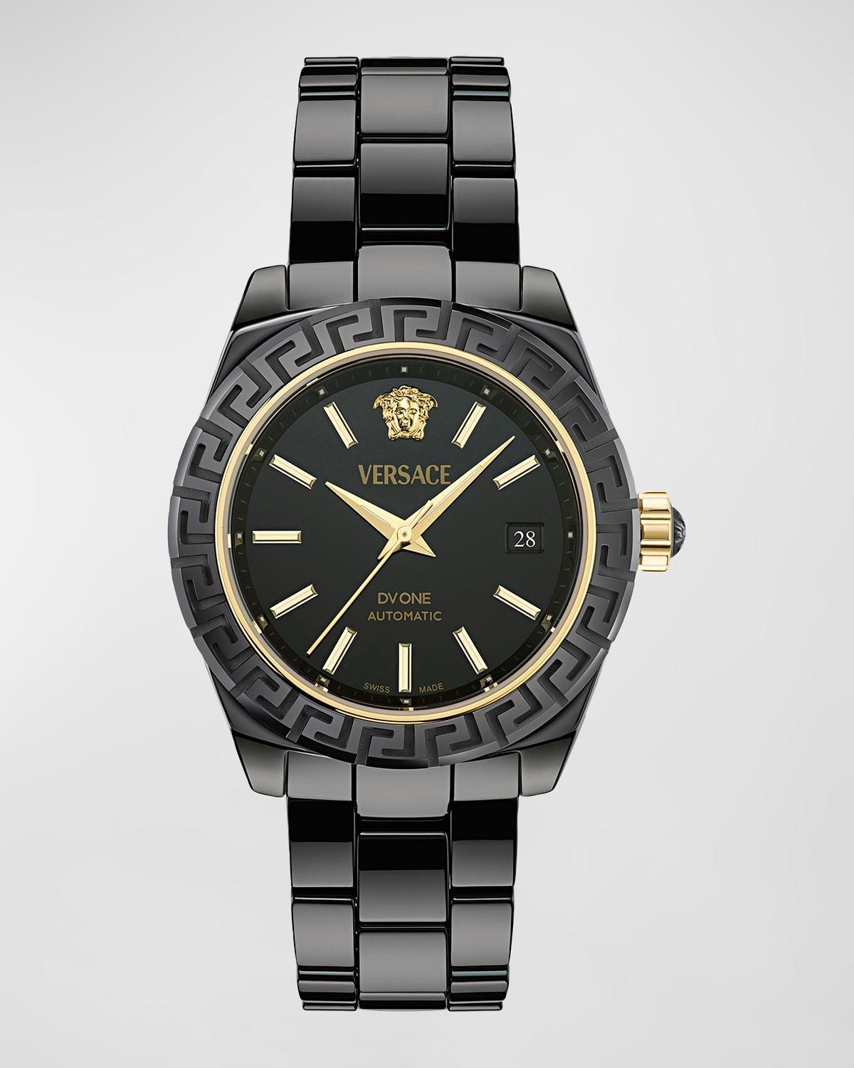 40mm DV One Automatic Watch with Bracelet Strap, White Product Image