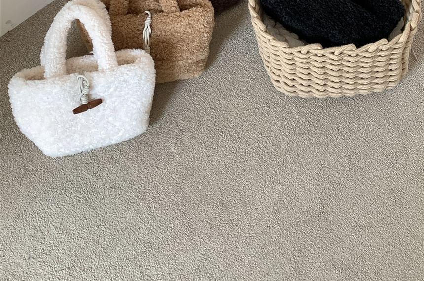 Faux Shearling Tote Bag Product Image