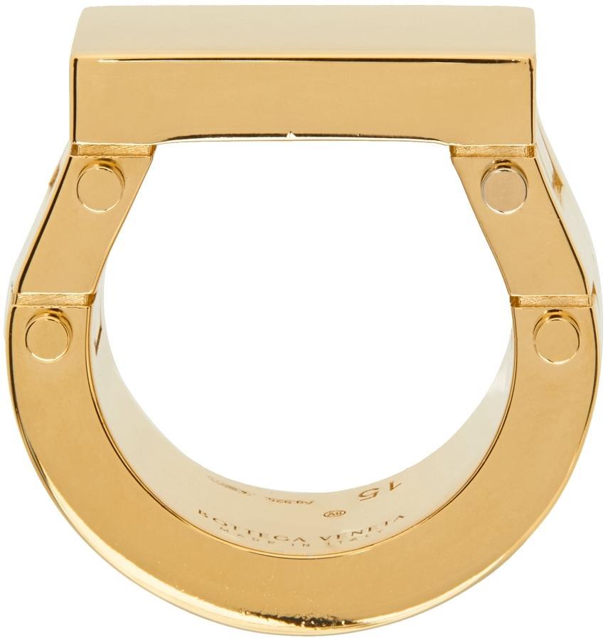 BOTTEGA VENETA Gold Bolt Ring In 8120 Yellow Gold Product Image