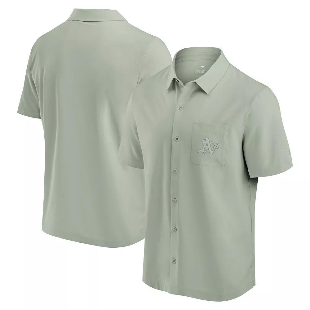Men's Fanatics Signature Coral Miami Marlins Front Office Button-Up Shirt, Size: Large, Pink O Product Image