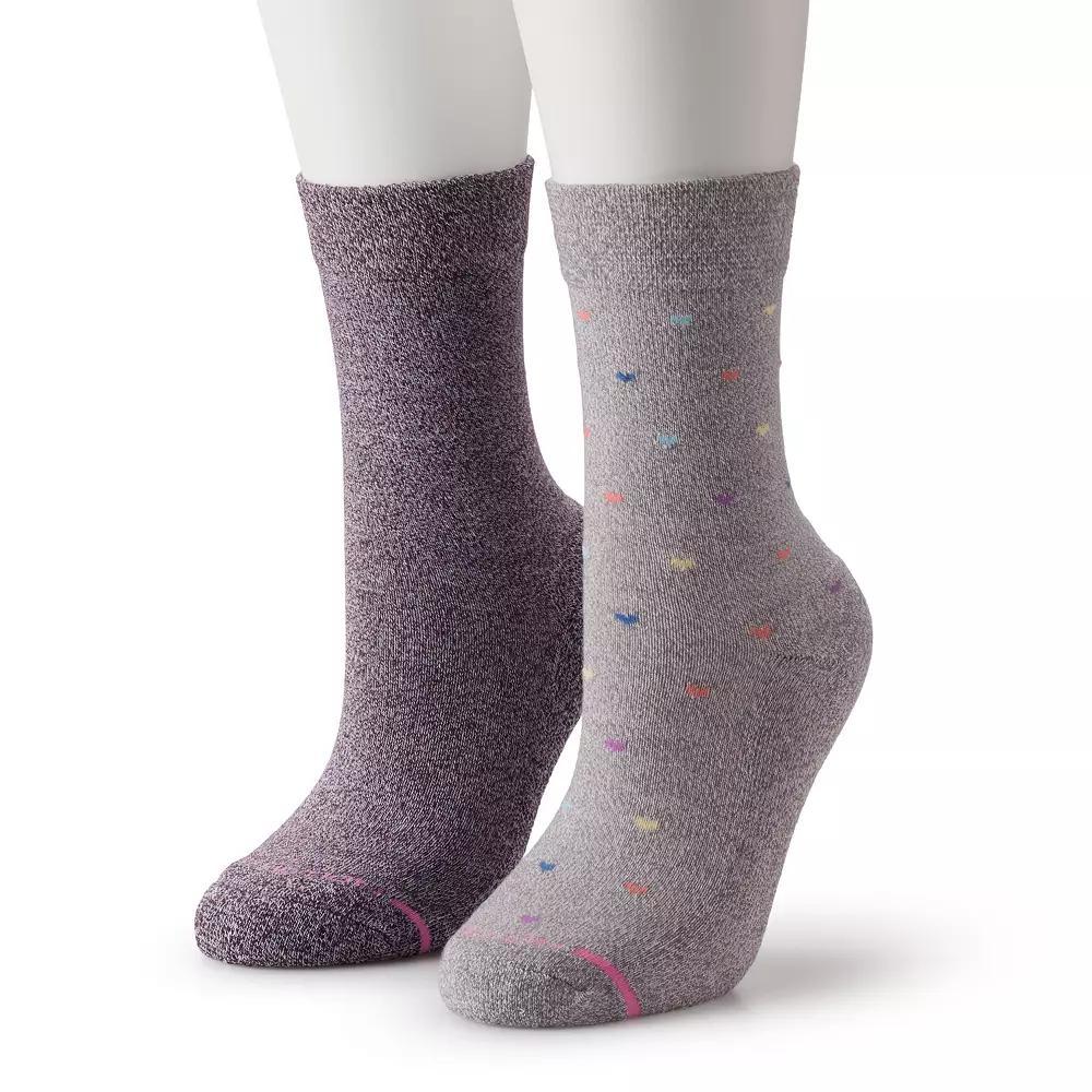 Womens Dr. Motion 2-Pack Print Diabetic Socks Product Image