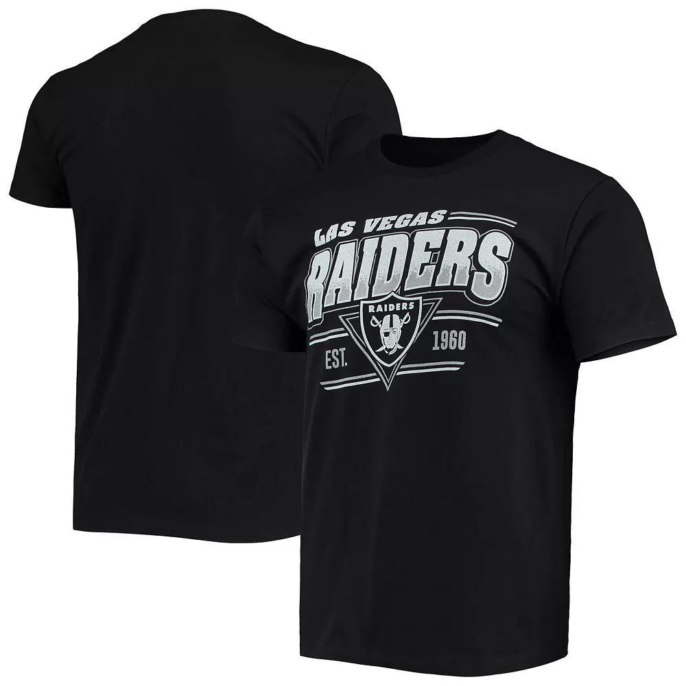 Men's Junk Food Black Las Vegas Raiders Throwback T-Shirt, Size: Small, Lvr Black Product Image