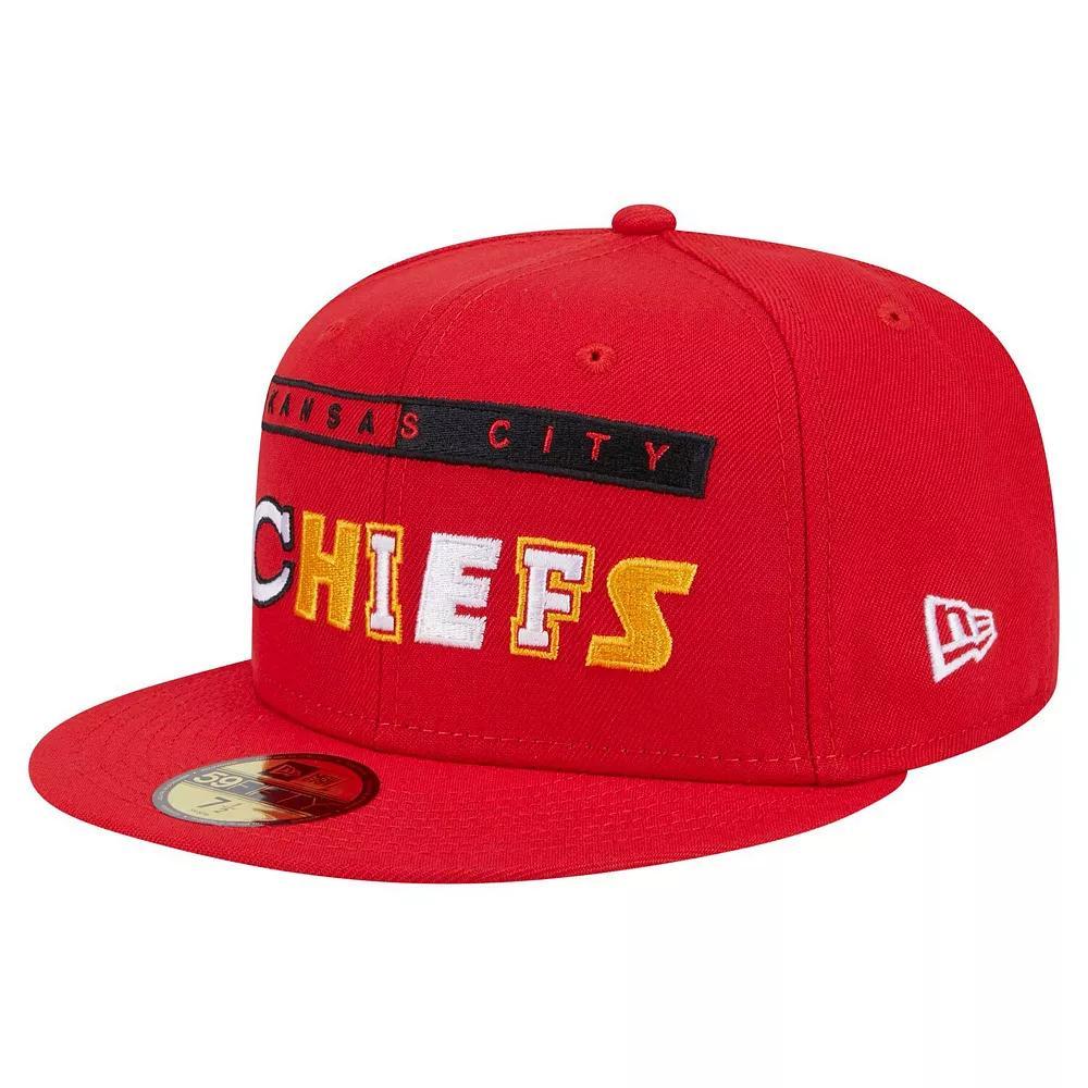 Men's New Era Red Kansas City Chiefs Ransom 59FIFTY Fitted Hat, Size: 7 1/2 Product Image