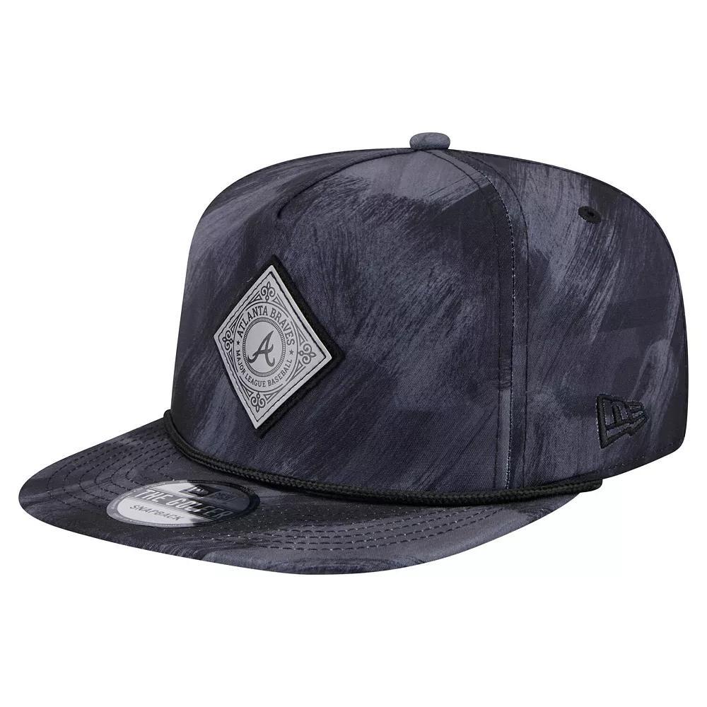 Men's New Era Navy Atlanta Braves Printed Golfer Snapback Hat, Blue Product Image