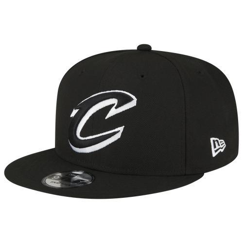 Mens New Era Cleveland Cavaliers & White 9FIFTY Snapback Hat Product Image