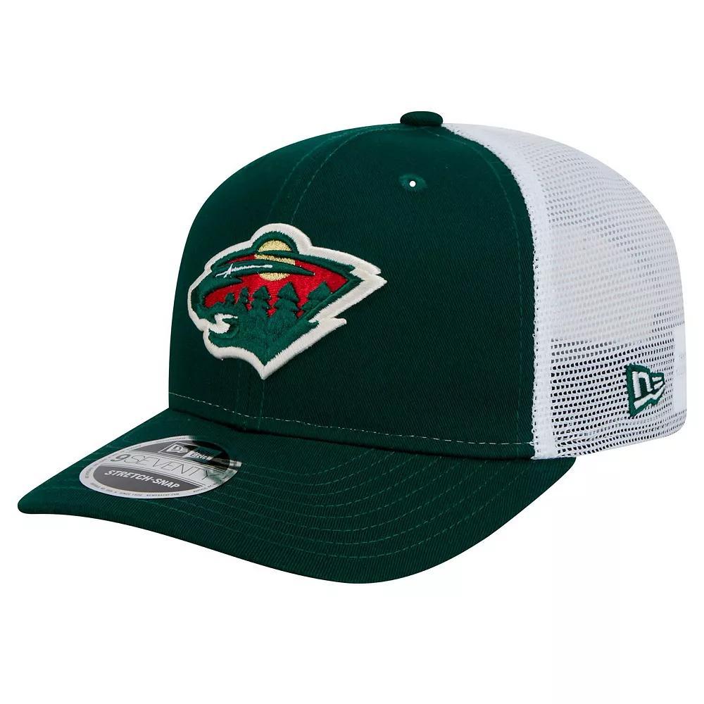 Mens New Era Minnesota Wild Core Trucker 9SEVENTY Stretch-Snap Hat Product Image
