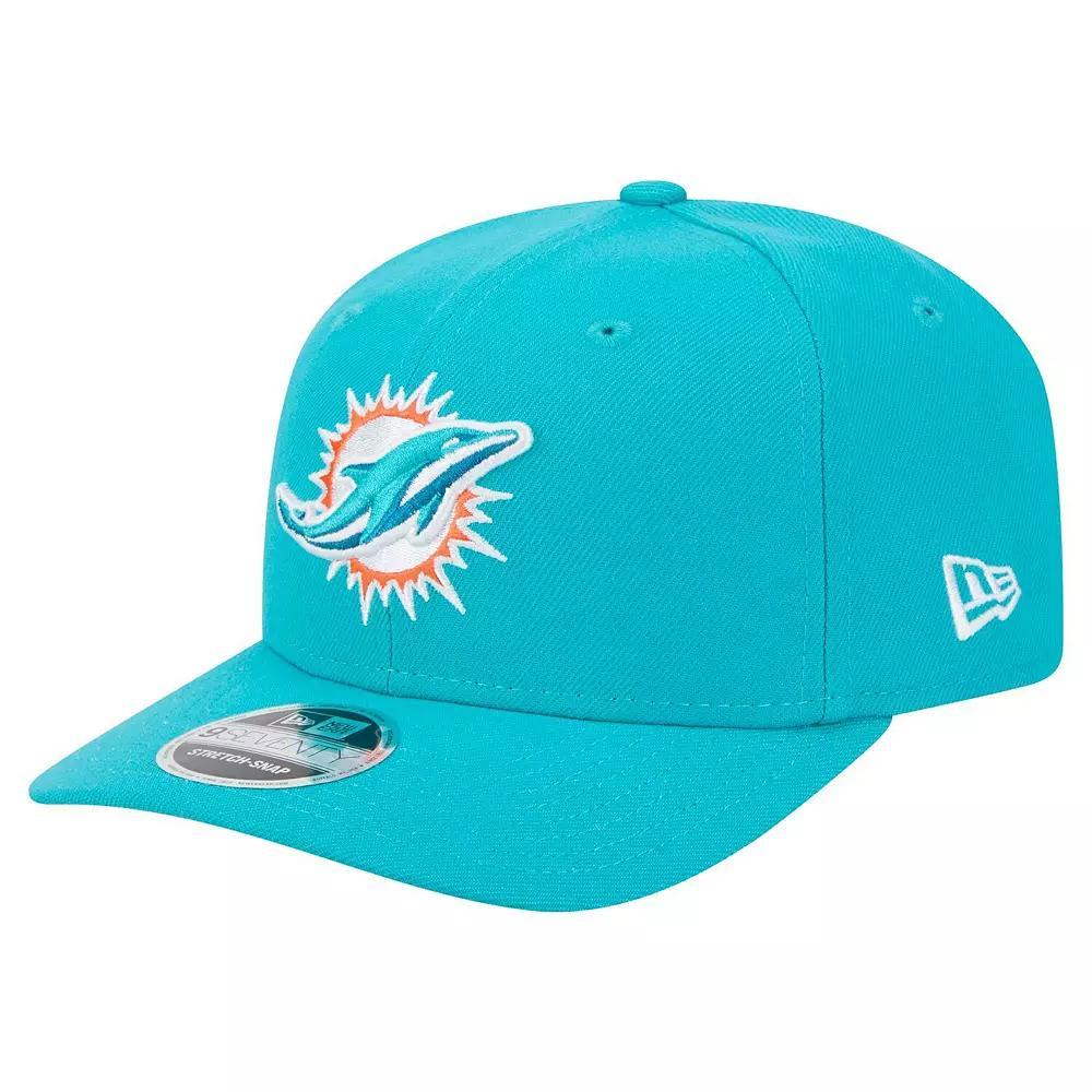 Men's New Era Red Los Angeles Angels Circle Patch 9SEVENTY Stretch-Snap Hat Product Image
