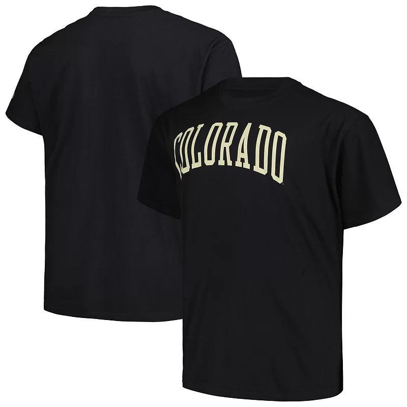 Men's Profile  Black Colorado Buffaloes Big & Tall Wordmark T-Shirt, Size: 2XB Product Image