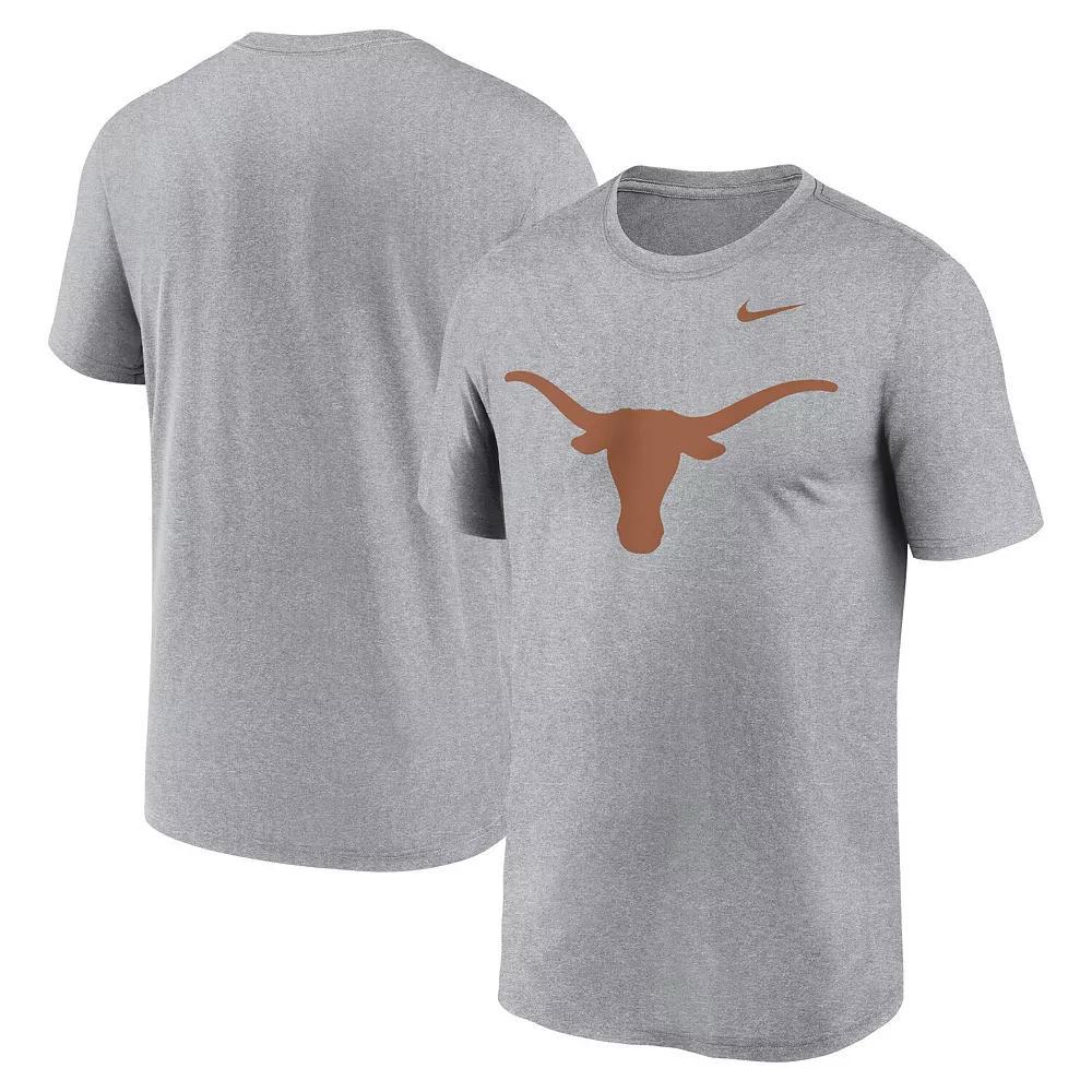 Men's Nike Heather Gray Texas Longhorns Primetime Legend Logo T-Shirt, Size: 2XL, Grey Product Image