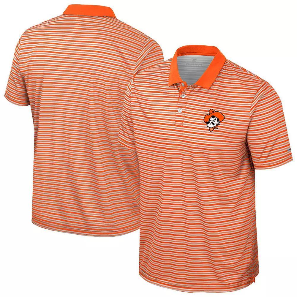 Men's Colosseum Green Baylor Bears Striped Polo, Size: Medium, Bay Green Product Image