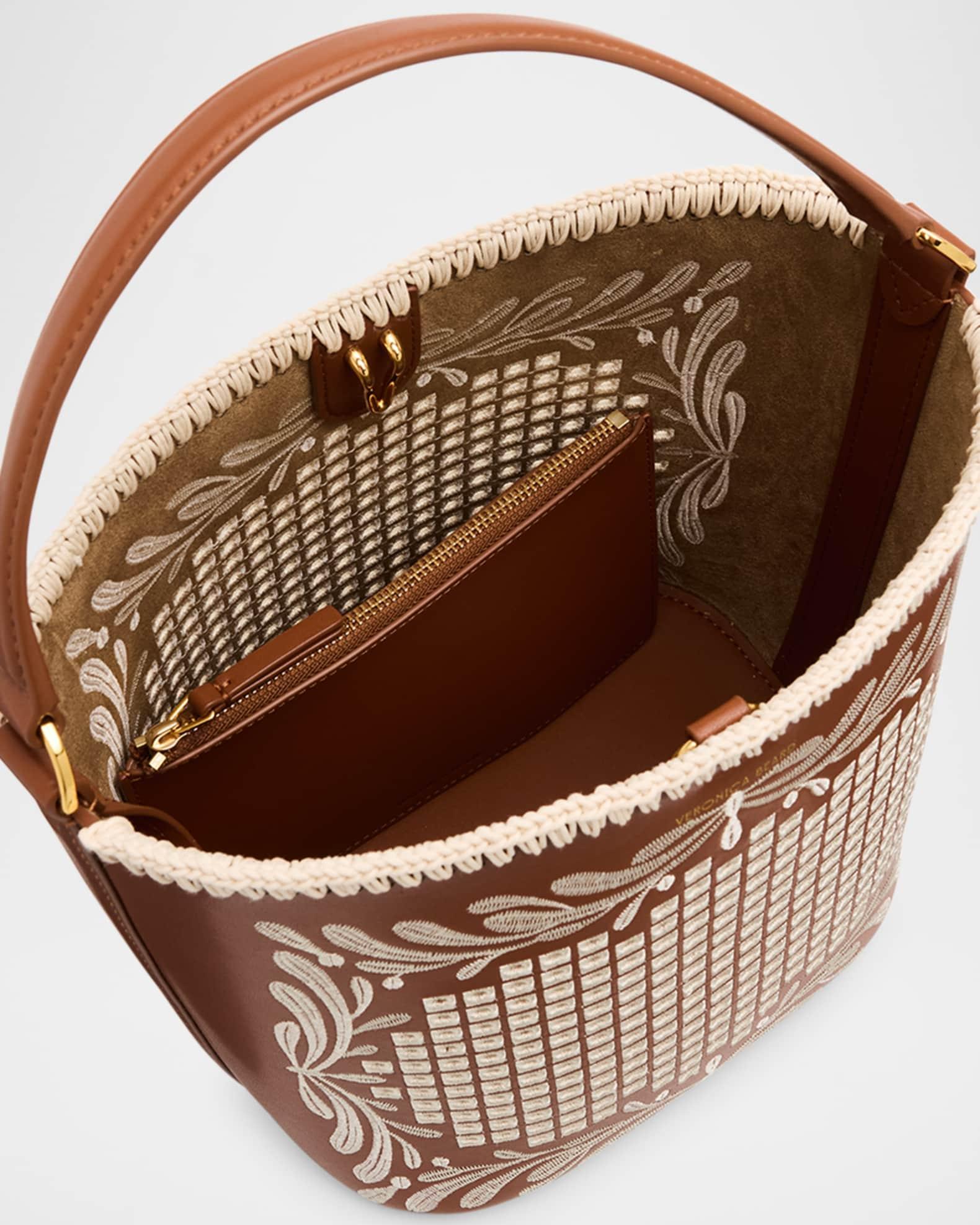 Small Eyelet Feed Shoulder Bag in Leather Product Image