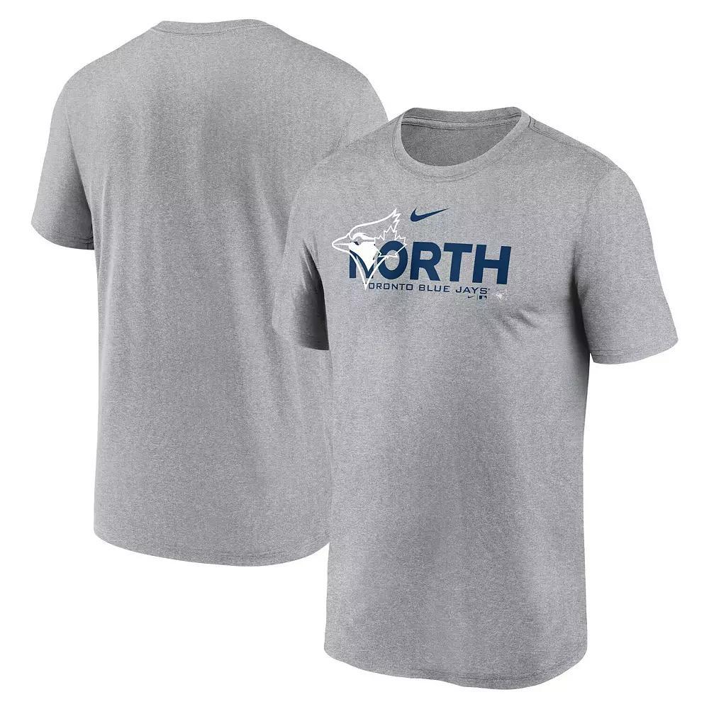 Men's Nike Heathered Charcoal Toronto Blue Jays Local Rep Legend Performance T-Shirt, Size: 2XL, Jay Charco Product Image