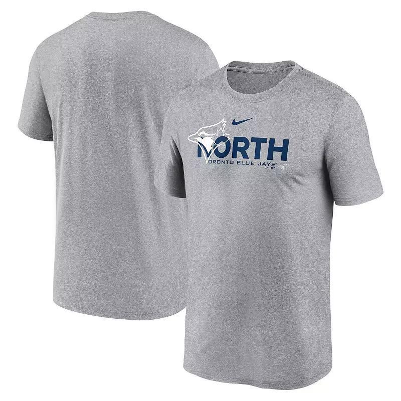 Men's Nike Heathered Charcoal Toronto Blue Jays Local Rep Legend Performance T-Shirt, Size: 2XL, Jay Charco Product Image