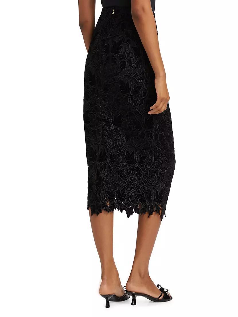 Sienna Floral Lace Midi-Skirt Product Image