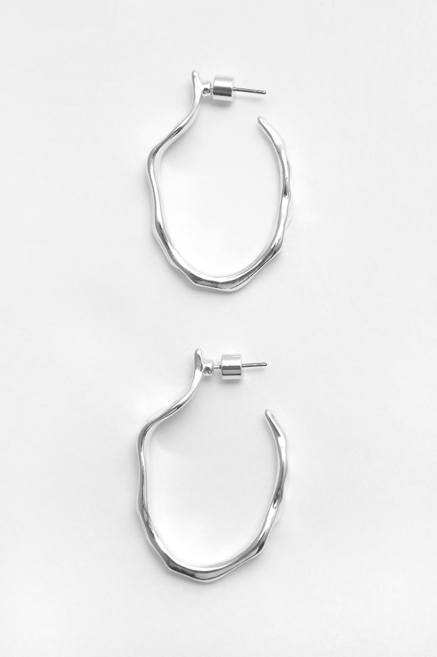 2-pack of irregular hoop earrings Product Image