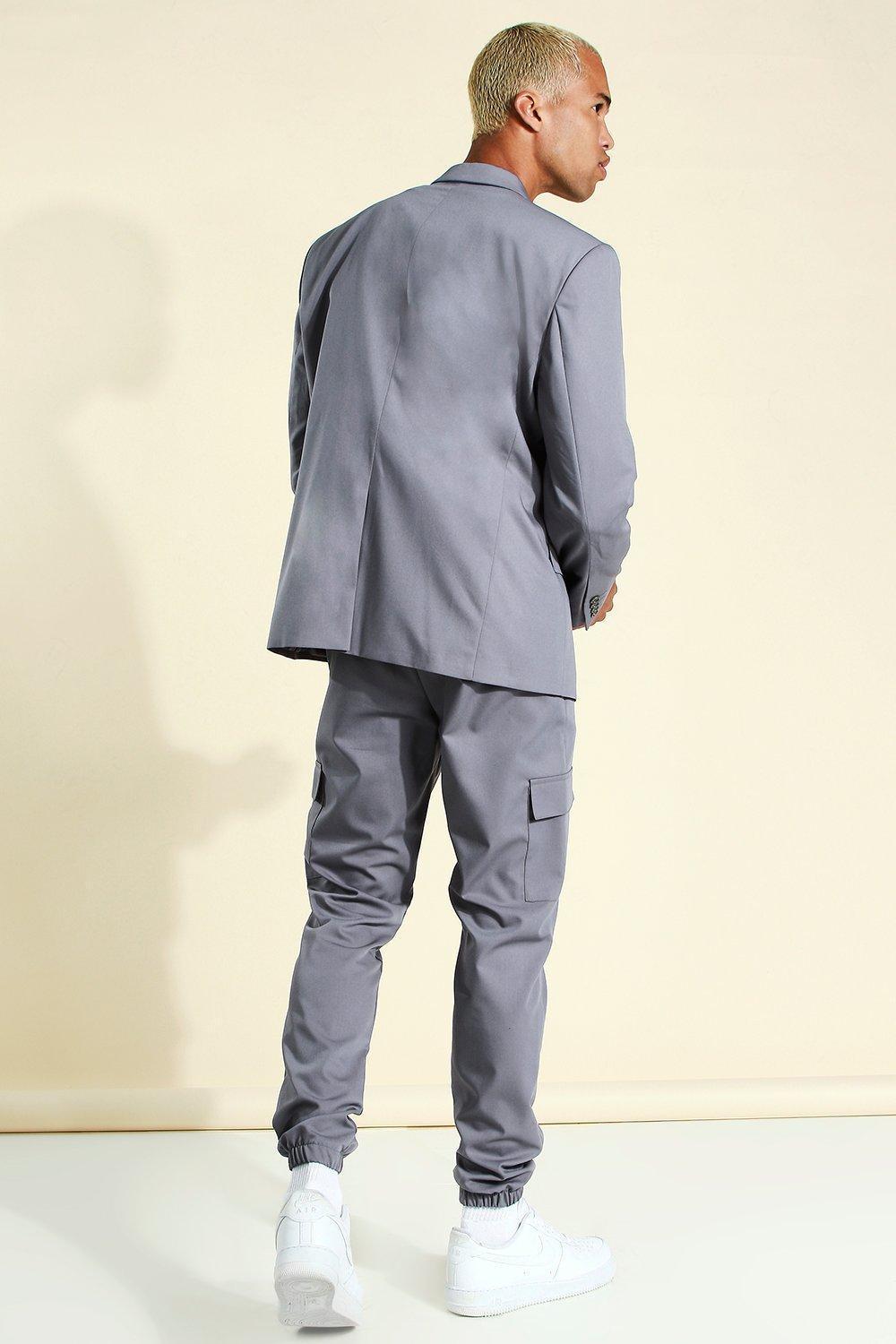 Oversized Double Breasted Suit Jacket | boohooMAN USA Product Image