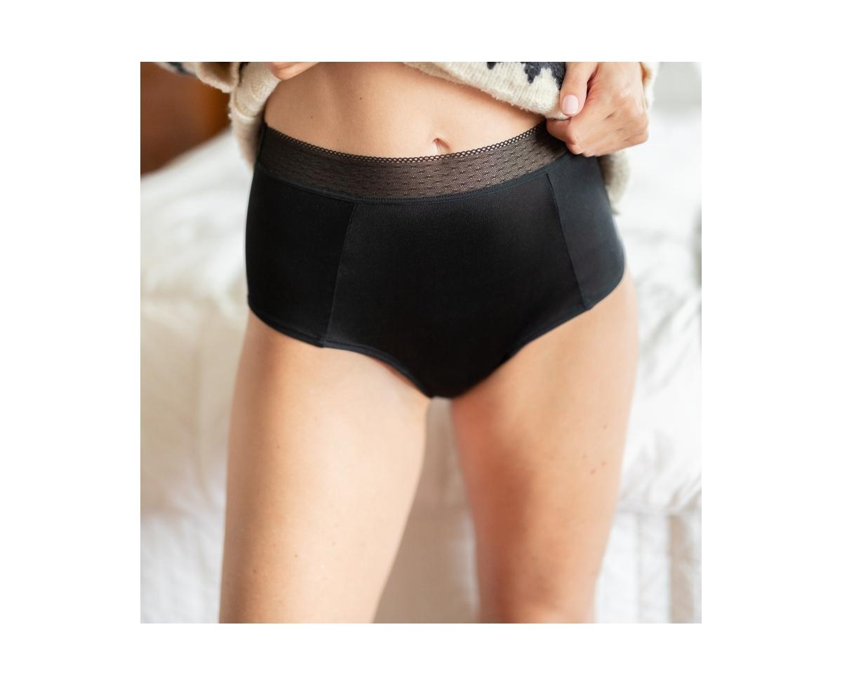 Uwila Warrior Silk High Waisted Lace Trim Briefs Product Image
