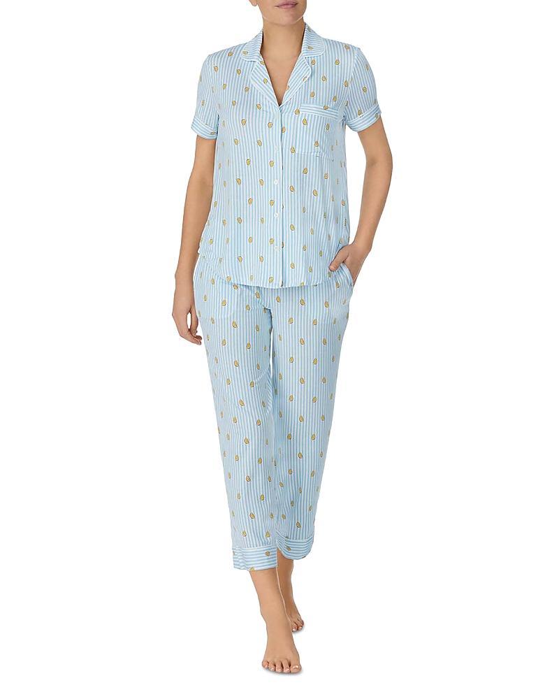 Womens Citrus Striped 2-Piece Pajama Set Product Image