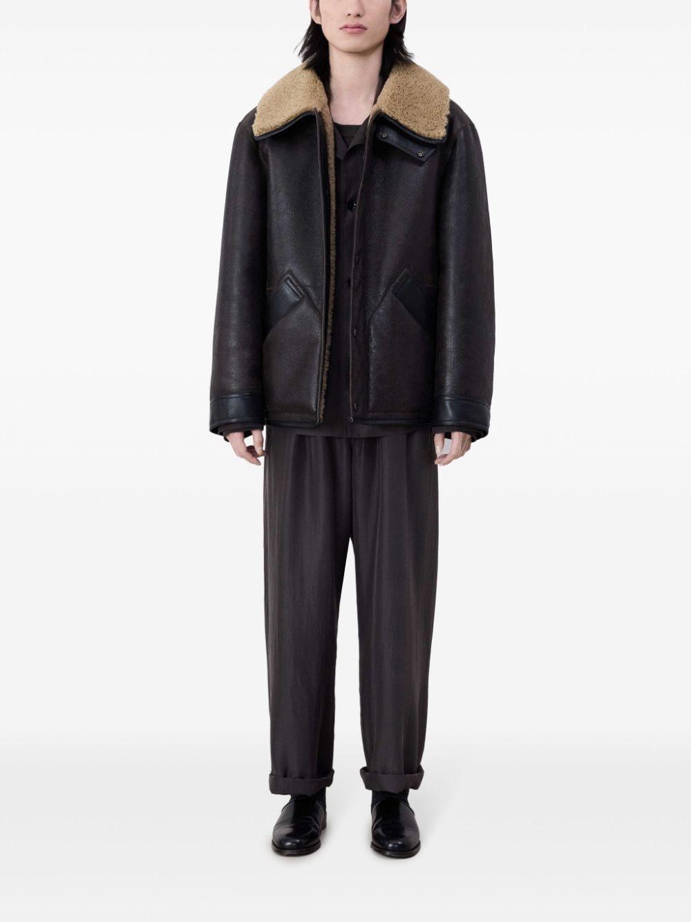 Shearling Leather Jacket Product Image